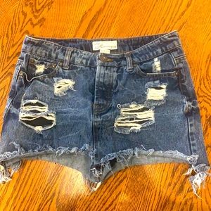 Vintage Havana denim mini skirt